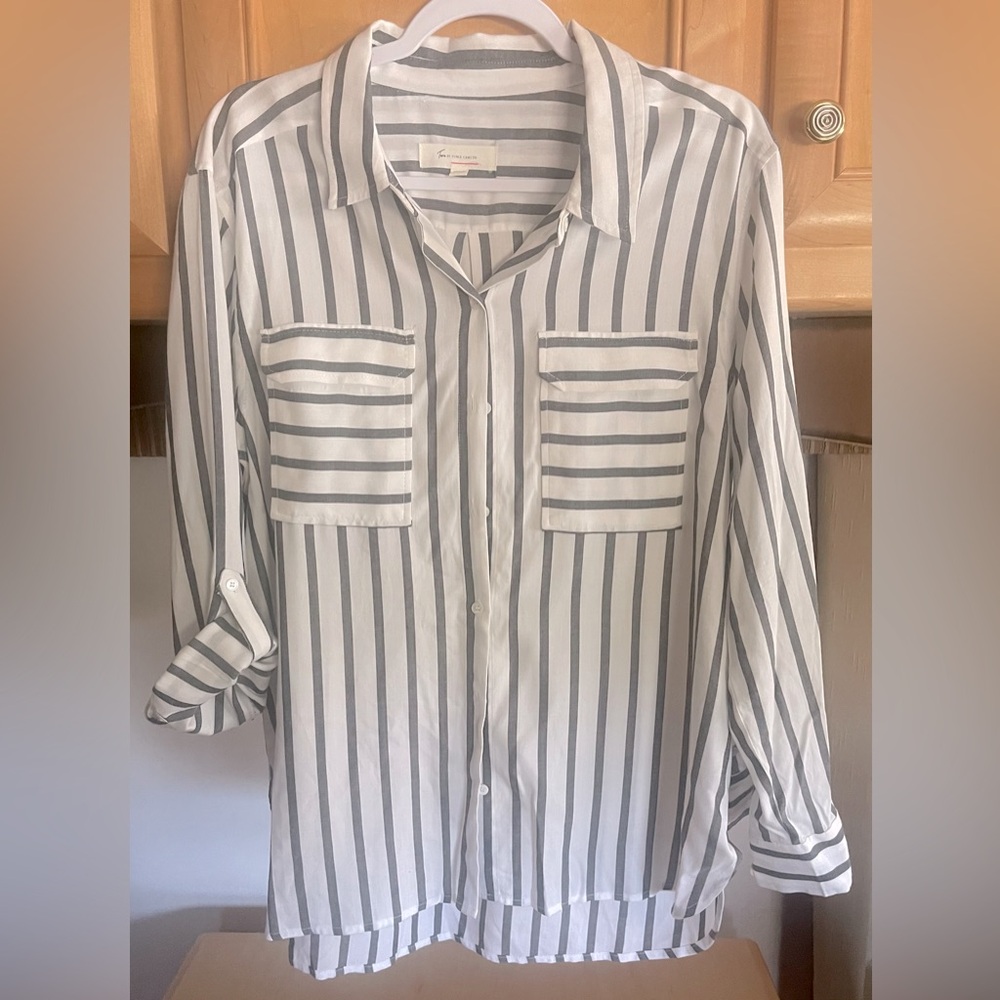 Two by Vince Conturo, Large, Gray/White Striped